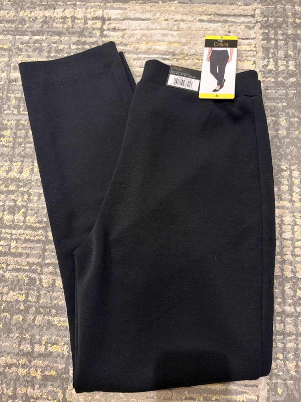 Dalia Black Stretch Pull-On Pants